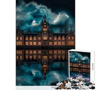 Puzzles for Adults 1000 Pieces Morgan Academy Dundee Home Decoration Toys Art Work Gift for Educational Game Wishlist with Santa Claus Size 38x26cm
