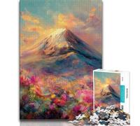 Puzzles for Adults 1000 Pieces Mount Fuji, Japan Adult Jigsaw,Staycation Kill Time with Fully Interlocking Randomly Shaped Pieces (size 75x50cm)