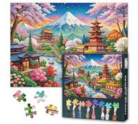 Puzzles for Adults 1000 Pieces - Mount Fuji, Japan Jigsaw Puzzle | Vibrant Playful Nostalgic Japanese-Inspired Art Challenging Adult Puzzles for Home Decor & Learning 27.5" x 19.6"