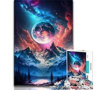 Puzzles for Adults 1000 Pieces Mountain of The Cosmos 1000 Piece Puzzle,Educational Games Home Decoration Suitable for Desktop Decoration 38x26cm