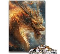 Puzzles for Adults 1000 Pieces Mysterious Chinese Dragon 1000 Piece Jigsaw,Challenging Family Activity Games DIY Toy for Home Wall Decor Gifts (38x26cm)