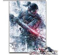 Puzzles for Adults 1000 Pieces Mysterious Ninja Samurai, Suitable for Ages 14 And Up Home Educational Games DIY Toys Artwork Gift (Size 50x75cm)