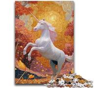 Puzzles for Adults 1000 Pieces Mysterious Unicorn Puzzles for Adults,Stress Reliever Difficult Challenge Home Decoration Toys (38x26cm)