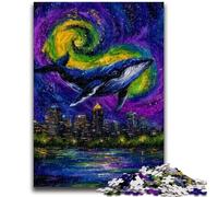 Puzzles for Adults 1000 Pieces Mysterious Whale Decompressing Intellectual Educational Toy Great Gifts And Toys 26x38cm