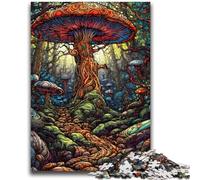 Puzzles for Adults 1000 Pieces Mystical Fantasy Mushrooms for Ages 14 And over Fun Games Fun Activities at Home, Birthday Gifts, Travel Gifts 38x26cm