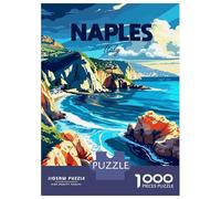 Puzzles for Adults 1000 Pieces Naples, Italy Travel Jigsaws for Adults Brain Teaser Game Pattern Assembly Challenging Game Gifts 70x50cm/1000pcs