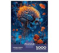 Puzzles for Adults 1000 Pieces Neural Network Art Print Adult Jigsaw Puzzle Hands-on Game Staycation Kill Time Challenging Game Gifts 70x50cm/1000pcs