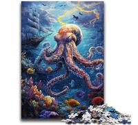 Puzzles for Adults 1000 Pieces Octopus in The Ocean for Educational Game Challenge Toy for Is Ideal As A Gift for The Whole Family 38x26cm