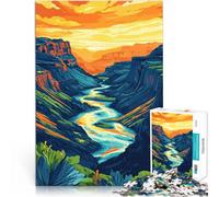 puzzles for adults 1000 pieces Oregon Canyons Illustration Art Familienaktivität Verbessern Sie das Gedächtnis38x26cm