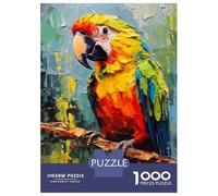 Puzzles for Adults 1000 Pieces Palette Parrot Painting Puzzles for Adults Brain Teaser Game Home Decoration Fun Activities at Home 52x38cm/1000pcs
