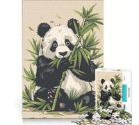 Puzzles for Adults 1000 Pieces Pandas Eat Bamboo, Educational Toy, Staycation Kill Time, Birthday Present, Gifts, 38x26cm