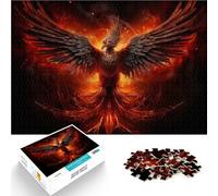 puzzles for adults 1000 pieces Phoenix Rebirth Trainieren Sie Ihr Gehirn und Ihre Hände Für Paare geeignet75x50cm