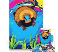 Puzzles for Adults 1000 Pieces Platypus Underwater Odyssey, Educational Toy, Staycation Kill Time, Birthday Present, Gifts, 38x52cm