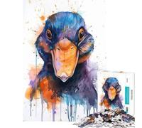 Puzzles for Adults 1000 Pieces Platypus Watercolor Impossible Game for Educational Game Challenge Toy Gifts Birthday Improve Memory (Size 75x50cm)