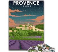 Puzzles for Adults 1000 Pieces Procenve France Night Art Family Fun for Is Ideal As A Gift for The Whole Family for And Age 14 Years Up (size 38x26cm)