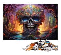 Puzzles for Adults 1000 Pieces Psychedelic Colored Monster Jigsaw Puzzle A Work of Art for And Teenager Age 14 Years Up 1000 PCS(75x50cm)