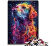Puzzles for Adults 1000 Pieces Psychedelic Dog Adult Puzzles,Educational Games Home Decoration Suitable for Desktop Decoration (50x75cm)