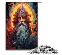 Puzzles for Adults 1000 Pieces Psychedelic Father of Northern Gods Impossible Puzzle Family Game Stress Reliever Difficult Challenge 1000 PCS
