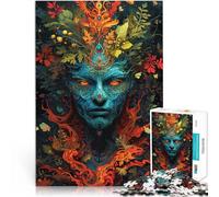 puzzles for adults 1000 pieces Psychedelic God Impossible Puzzle 26x38cm Unique Home Decor and Gifts for teenager Age 14 Years Up