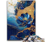 Puzzles for Adults 1000 Pieces Purples And Teals Floral Art, Decompressing Intellectual Educational Toy Birthday Present, Gifts 26X38CM