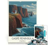 Puzzles for Adults 1000 Pieces Quebec Travel, Hands-on Game, Parent-child Interaction, Unique Gifts for Birthday And Christmas 38x52cm
