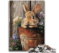 Puzzles for Adults 1000 Pieces Rabbit Animal Adult Puzzles,Educational Games Home Decoration Suitable for Desktop Decoration (38x26cm)