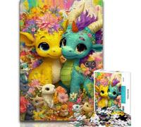 Puzzles for Adults 1000 Pieces Rainbow Dragon Baby Adult Jigsaw,Educational Games Wall Decoration Unique Birthday And Xmas Gifts 26x38cm