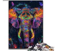Puzzles for Adults 1000 Pieces Rainbow Elephant, Family Entertainment Toys Is Ideal As Gifts for The Whole Family for 14+ (Size 26x38cm)