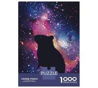 Puzzles for Adults 1000 Pieces Rat Silhouette Galaxy Jigsaws for Adults Brain Teaser Game Analysis And Logic Unique Birthday And Xmas Gifts 52x38cm/1000pcs
