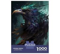 Puzzles for Adults 1000 Pieces Raven Mythical Jigsaws for Adults Brain Teaser Game Analysis And Logic Unique Birthday And Xmas Gifts 52x38cm/1000pcs