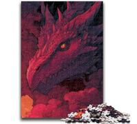 Puzzles for Adults 1000 Pieces Red Dragon Challenging To Complete But Fun And Humorous Unique Birthday And Gifts 26x38cm
