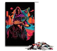 Puzzles for Adults 1000 Pieces Red Fox Spy Gangster Impossible Puzzle Family Game Stress Reliever Difficult Challenge 75x50cm
