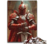 Puzzles for Adults 1000 Pieces Red Knight Adult Jigsaw,Educational Games Wall Decoration Unique Birthday And Xmas Gifts (75x50cm)