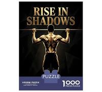 Puzzles for Adults 1000 Pieces Rise in Shadows Fitness Jigsaws for Adults Brain Teaser Game Pattern Assembly Challenging Game Gifts 70x50cm/1000pcs