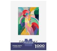 Puzzles for Adults 1000 Pieces Robert Delaunay Femme À Lombrelle Jigsaw for Adults Brain Teaser Game Analysis And Logic Fun Activities at Home 52x38cm/1000pcs