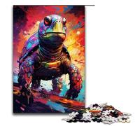 Puzzles for Adults 1000 Pieces Robot Turtle by SplattersLots of Thick Coloured Clouds Impossible Puzzle Family Game Stress Reliever Difficult Challenge 1000 PCS