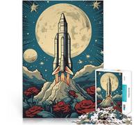 puzzles for adults 1000 pieces Rocket Ex Libris Art Interessante Stressreduzierung Tolle Geschenke und Spielzeuge75x50cm