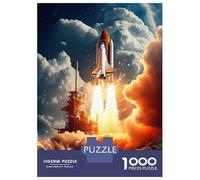 Puzzles for Adults 1000 Pieces Rocket Take Off Puzzles for Adults Brain Teaser Game Home Decoration Fun Activities at Home 70x50cm/1000pcs