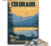 Puzzles for Adults 1000 Pieces Rocky Mountain Colorado, for Age 14 Years And over Home Decor As A Gift for The Whole Family And Friends 75x100cm