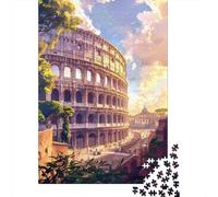 Puzzles for Adults 1000 Pieces Roman Colosseum Sunset Jigsaw for Adults Brain Teaser Game Wall Decoration Christmas Birthday Gifts 52x38cm/1000pcs