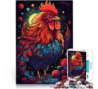 puzzles for adults 1000 pieces Rooster space Toys Educational Games Stress Relieving 26x38cm is ideal as gifts for the whole family