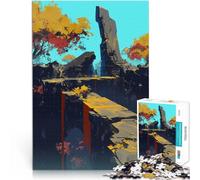 puzzles for adults 1000 pieces Ruined Stone Pathway Trainieren Sie Ihr Gehirn und Ihre Hände Geschenkideen38x26cm