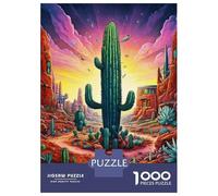 Puzzles for Adults 1000 Pieces Secret Cactus Jigsaw for Adults Brain Teaser Game Analysis And Logic Fun Activities at Home 38x26cm/1000pcs
