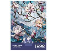 Puzzles for Adults 1000 Pieces Serene Magnolias Jigsaw Puzzle Brain Teaser Game But Fun And Humorous Christmas Birthday Gifts 38x26cm/1000pcs