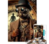 Puzzles for Adults 1000 Pieces Sherlock Holmes Steampunk Teenager Puzzles Brain Teaser Game Precision Cutting Fun at Home Activities, (Size 38x26cm)