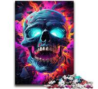 Puzzles for Adults 1000 Pieces Skeletons with Lightning 1000 Pieces for Teenagers,Brain Intelligence Challenge Addictive Toys for Home Decoration (38x26cm)