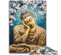 Puzzles for Adults 1000 Pieces Sleeping Buddha Art Help The Brain Exercise Addictive Toys to Cultivate Patience Parent-child Interaction 26x38cm