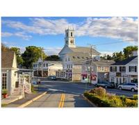 Puzzles for Adults 1000 Pieces Small Town Street Evening Chatham Cape Cod Massachusetts - Intellectual Decompressing Jigsaw Puzzles