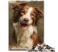 Puzzles for Adults 1000 Pieces Smiling Dog Stress Reliever Difficult Challenge Unique Home Decor And Gifts 50x75cm