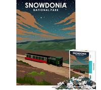 Puzzles for Adults 1000 Pieces Snowdonia National Park for Educational Game Challenge Toy Family Game For Family Fun Gifts Birthday (Size 38x26cm)